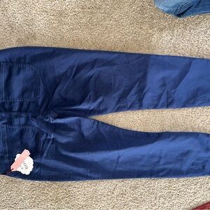 Women’s Knox rose Stylish Blue Pants no gap waist sz 16